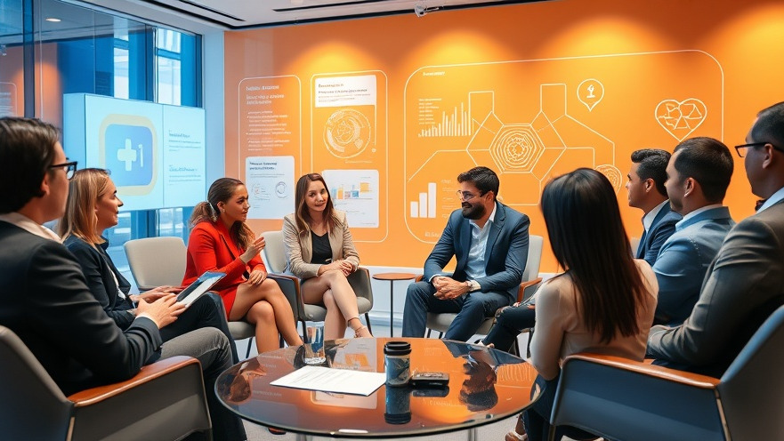 Diverse professionals engage in AI discussions, showcasing understanding AI's future.