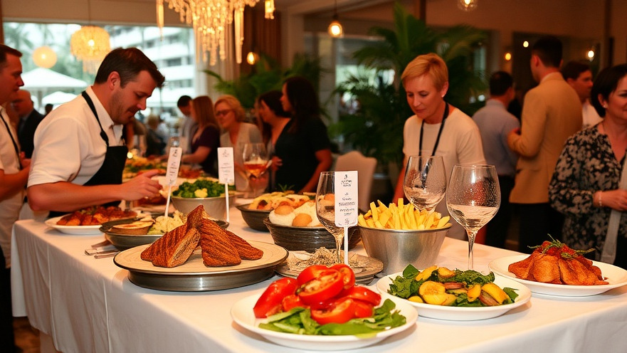 Broward Partnership charity event featuring fantastic Miami food for homeless support initiatives.