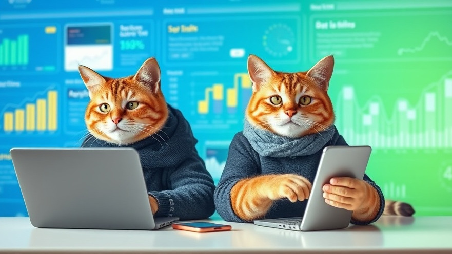 Cats in clothes engaging with technology, embodying AI education for beginners.