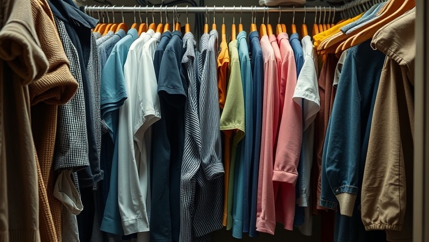 Organizing tips for closet organization: A photorealistic dynamic shot of a messy closet.