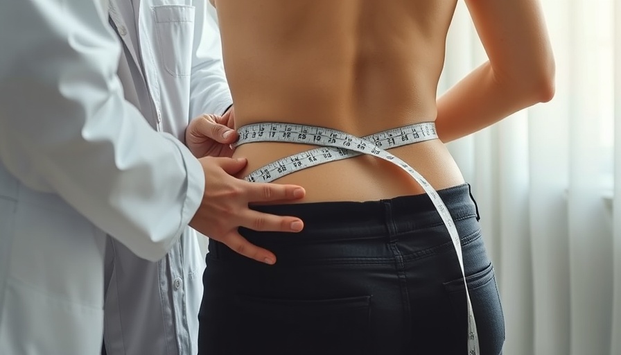 Measuring waist size in a professional setting, ideal waist size concept.