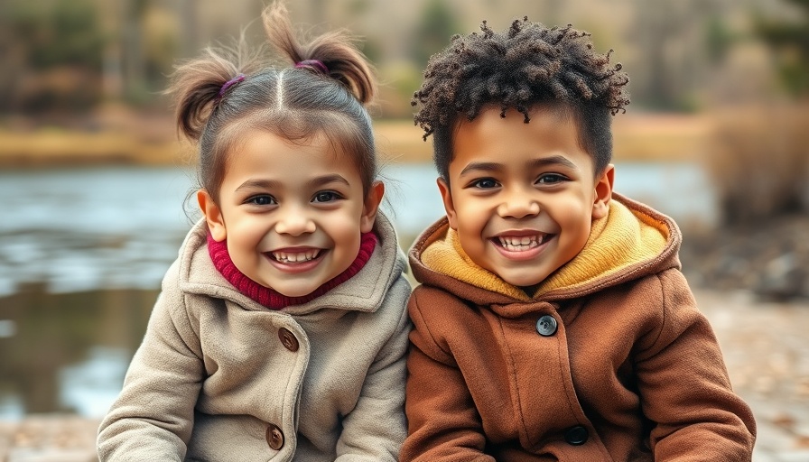 Emotional awareness in children: happy kids together outdoors.