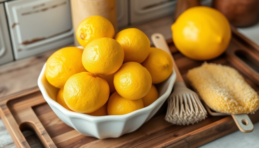 Bright yellow lemons for cleaning with lemon methods.