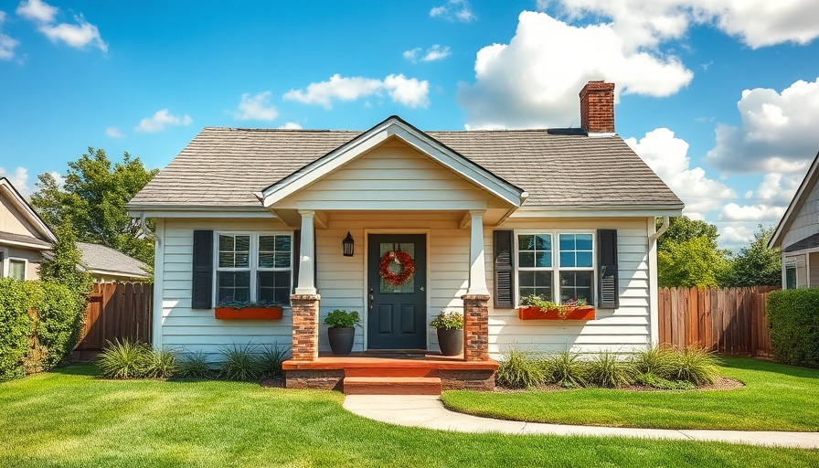Charming small house with a lush lawn, highlighting benefits of living in a smaller home.