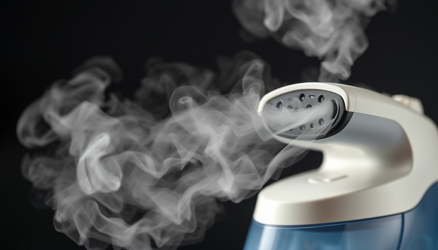 Garment steamer releasing steam against dark background, ways to use a garment steamer.