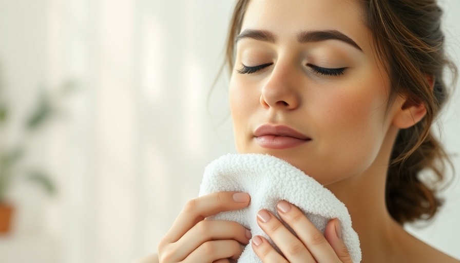 Content woman enjoying the scent of a fresh towel. Cozy laundry tips.