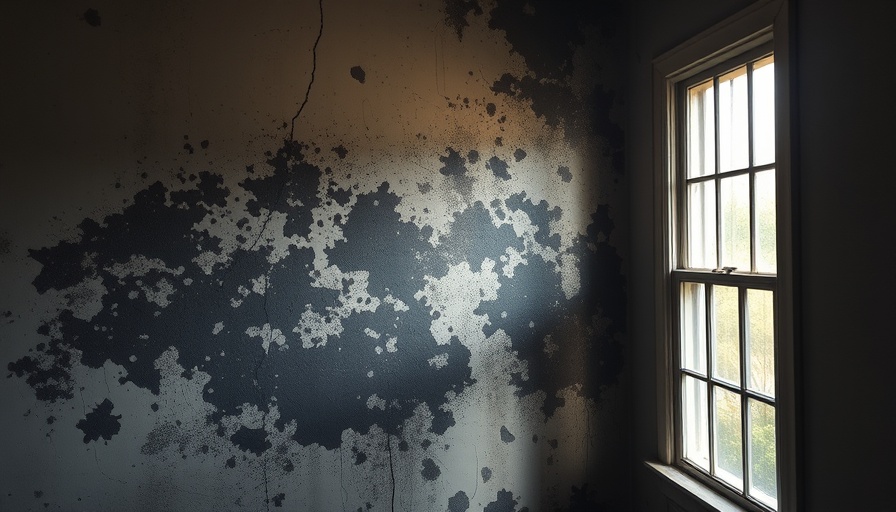 Severe wall mold infestation during humid weather.