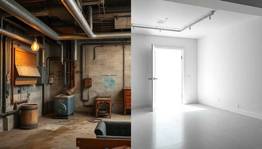 Before and after crawl space restoration showcasing transformation.