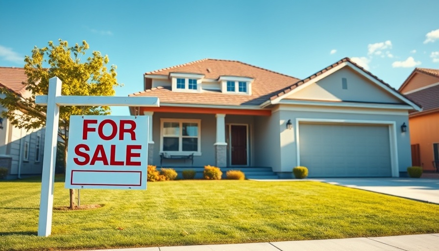 For sale sign in front of modern suburban house, best time to list your house for sale.