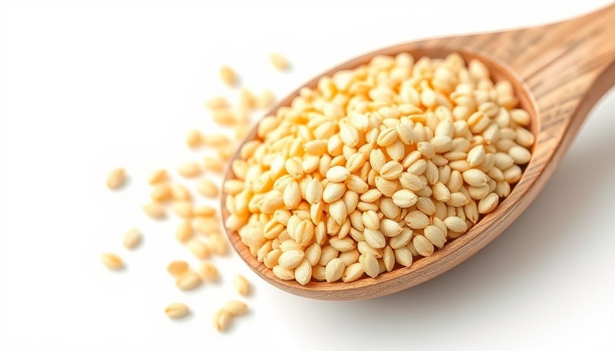 Close-up of millet grains on wooden spoon showcasing health benefits.