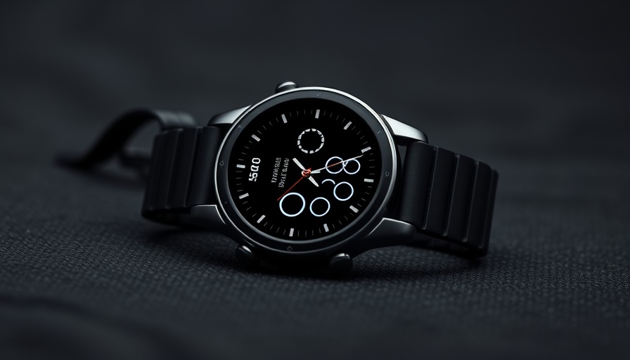 Modern smartwatch displaying time, emphasizing 'Train Smarter Not Longer'.