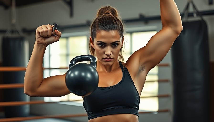 Unlock Your Athletic Potential: Female athlete lifting kettlebell in gym.