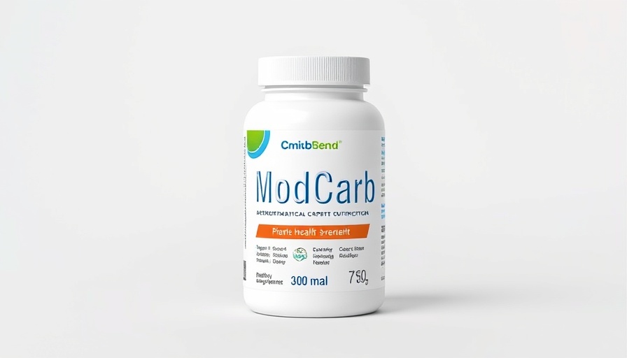 ModCarb supplement container for sustained energy without the crash.