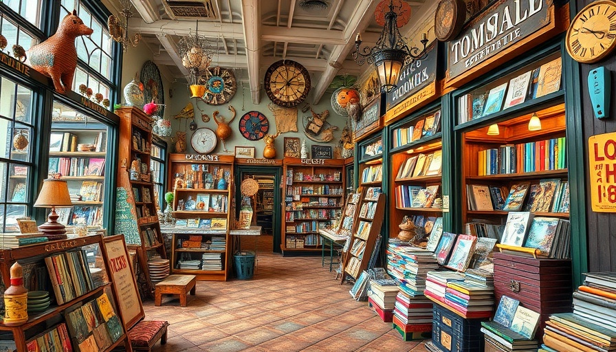 Eclectic Tomball shopping experiences with unique items and books.