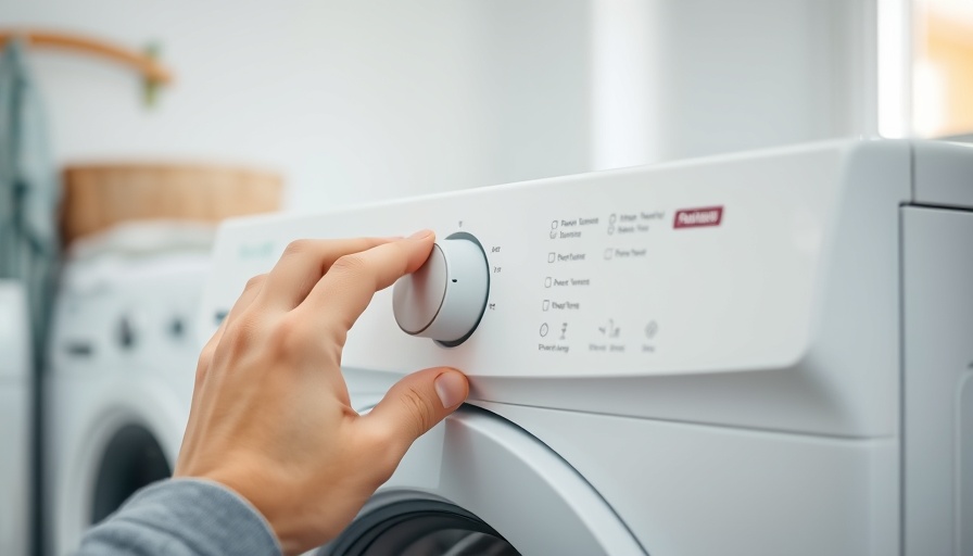 Adjusting washing machine for presoak cycle with focus on controls.