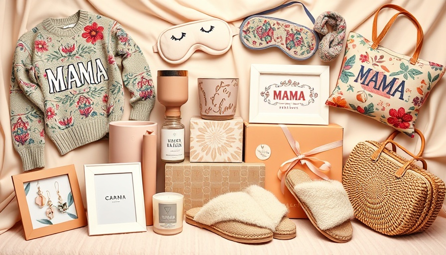 2025 Mother's Day gift ideas collage with cozy and personalized gifts.