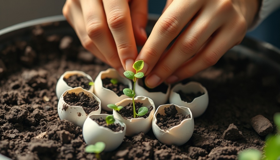 Planting seeds in eggshells for soaking garden seeds benefits.