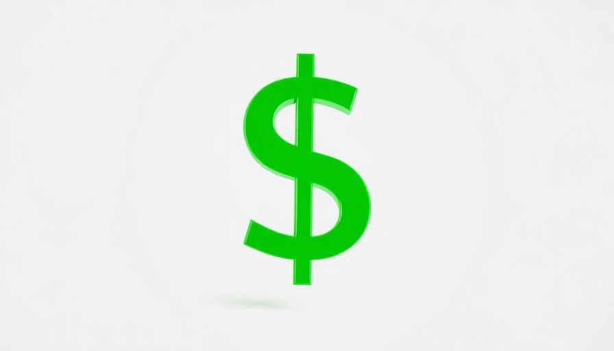 Green dollar sign symbolizing financial aspects in abstract style.