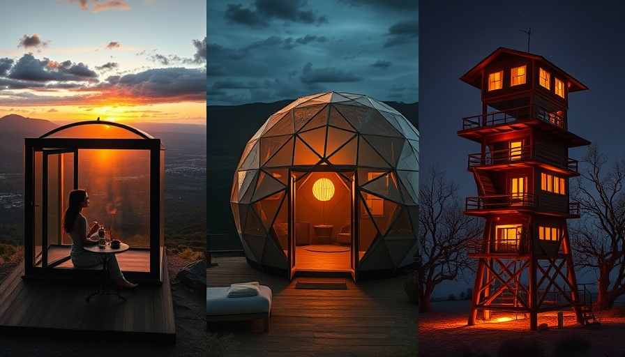 Unique glamping spots in Texas featuring diverse accommodations.