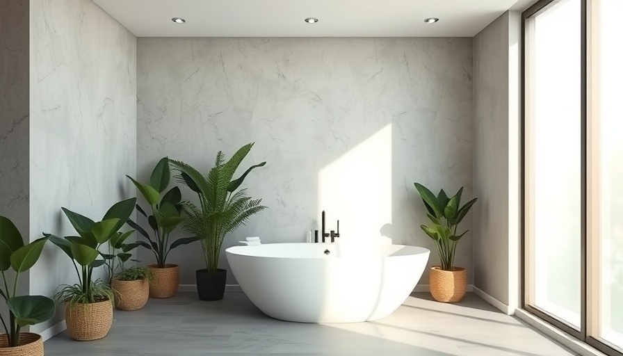 Modern bathroom with soaking tub and natural light, overrated bathroom feature.