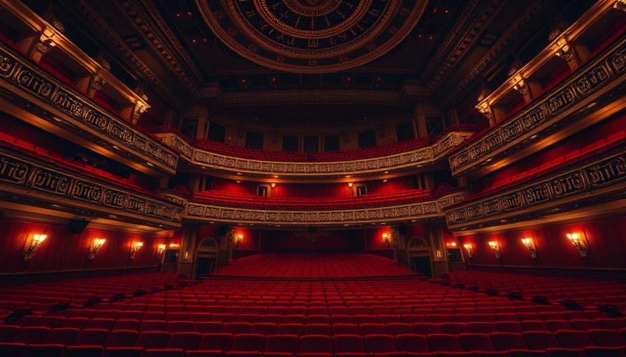 Grand theater interior for Houston Theater Week event.