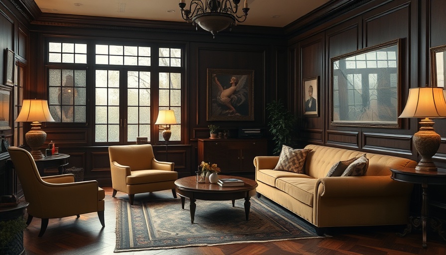 Vintage-inspired living room with muted vintage paint colors comeback.