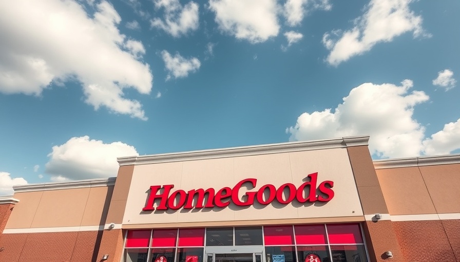 Exterior view of a HomeGoods store, must-have items at HomeGoods.