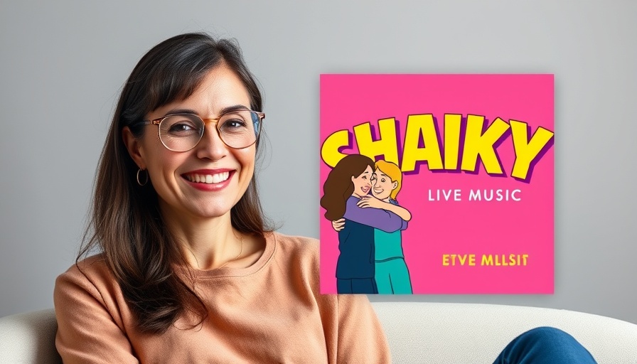 Disabled Life Comedy Series promotes 'SHAKY' podcast with smiling woman and vibrant cover.