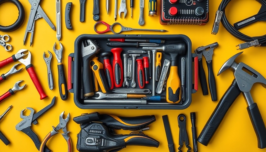 Well-organized toolbox with essential tools, perfect for home maintenance projects.