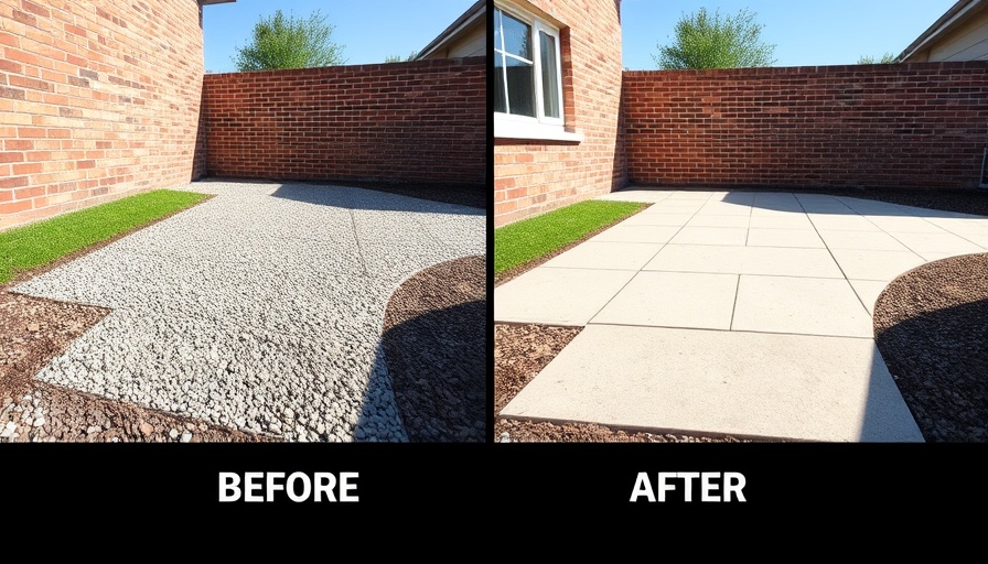 Durable Concrete Walkway Installation transformation before and after