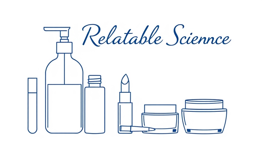 Minimalistic graphic of skincare items with elegant script highlighting spermidine skincare.
