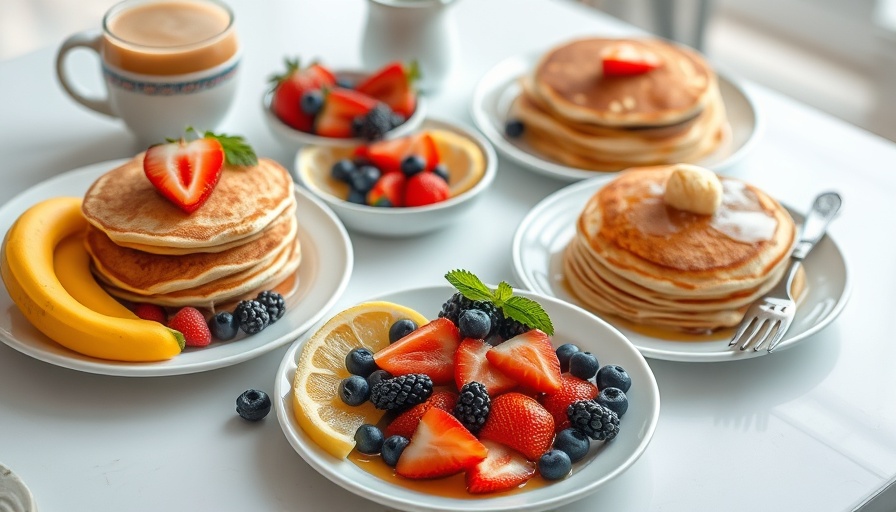 Healthy breakfast spread at winter wellness retreats Colorado.