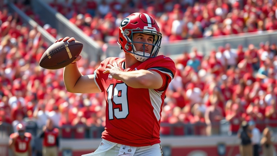 Gunner Stockton leads Georgia comeback win against Ole Miss, quarterback in action.