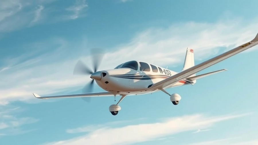 Cessna 180 aircraft in flight, representing family legacy.