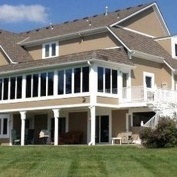 two story front porch