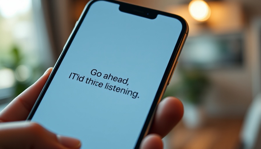 Agentic AI smartphone interface with listening prompt.
