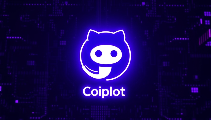 GitHub Copilot logo glowing on digital grid, Kaspersky Ban context.