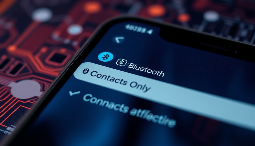 Encrypted messaging concept with smartphone connectivity settings.