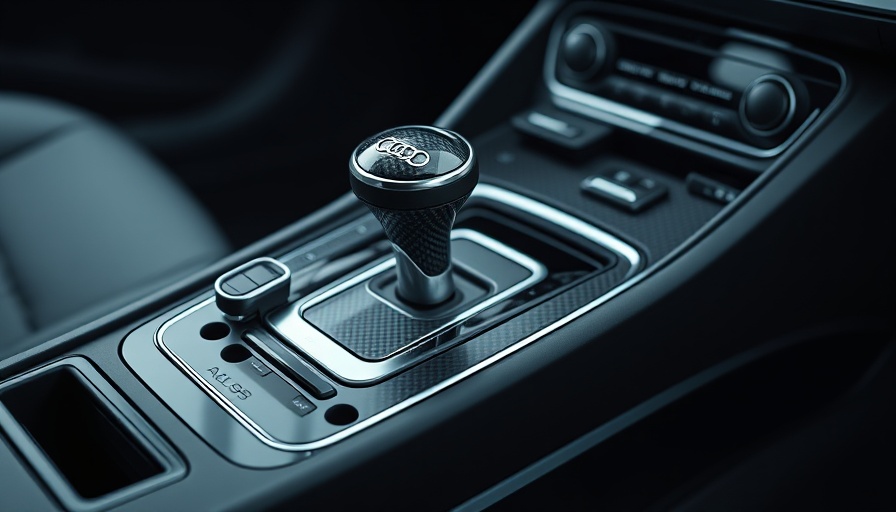 Audi RS Q8-R luxury interior with sleek gearshift