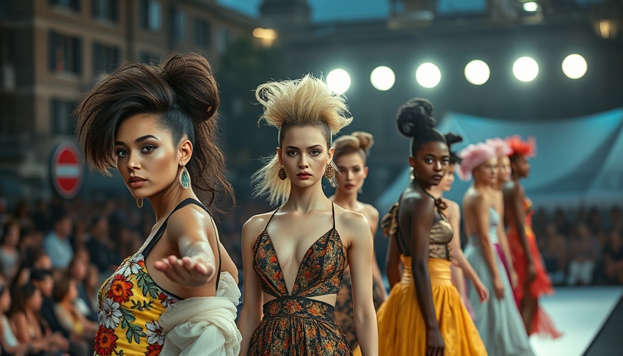 Fashion trends on display with avant-garde outfits and dramatic runway.