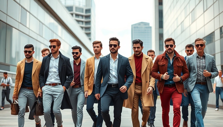 Fashion-forward men walking in stylish attire, fashion leadership changes.