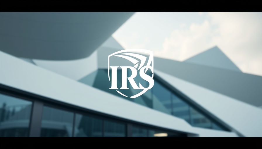 IRS logo with modern building background, IRS mileage rates