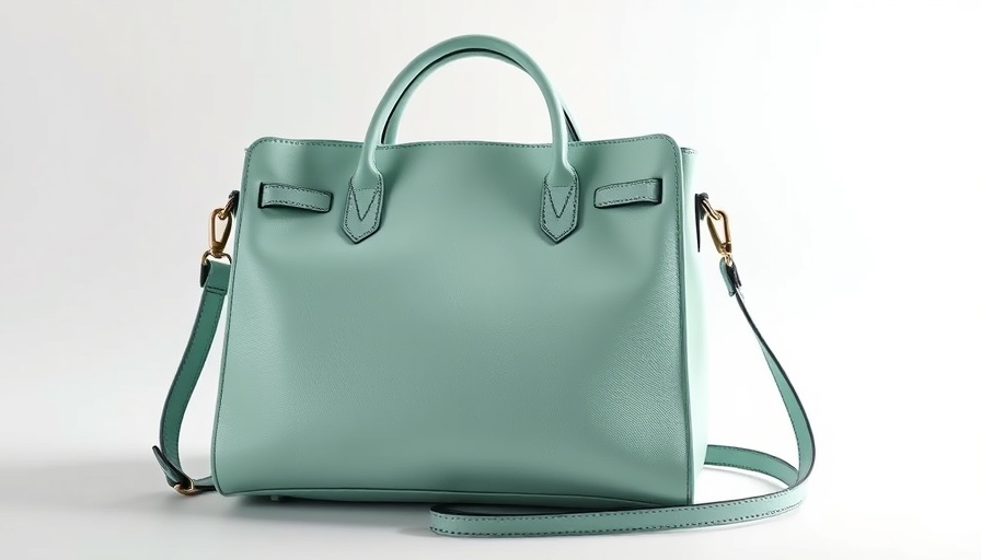 Elegant mint green handbag, unique holiday gift idea