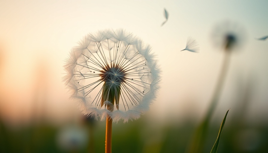Dandelion releasing seeds, nature, close-up photography