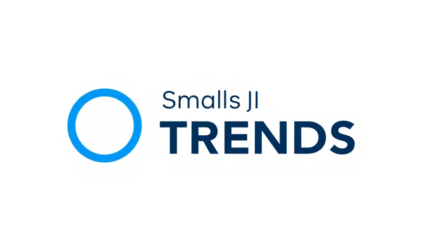 Small Business TRENDS logo illustration, blue theme
