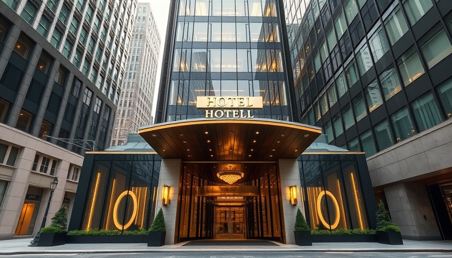 Four Seasons New York grand entrance with modern design elements.