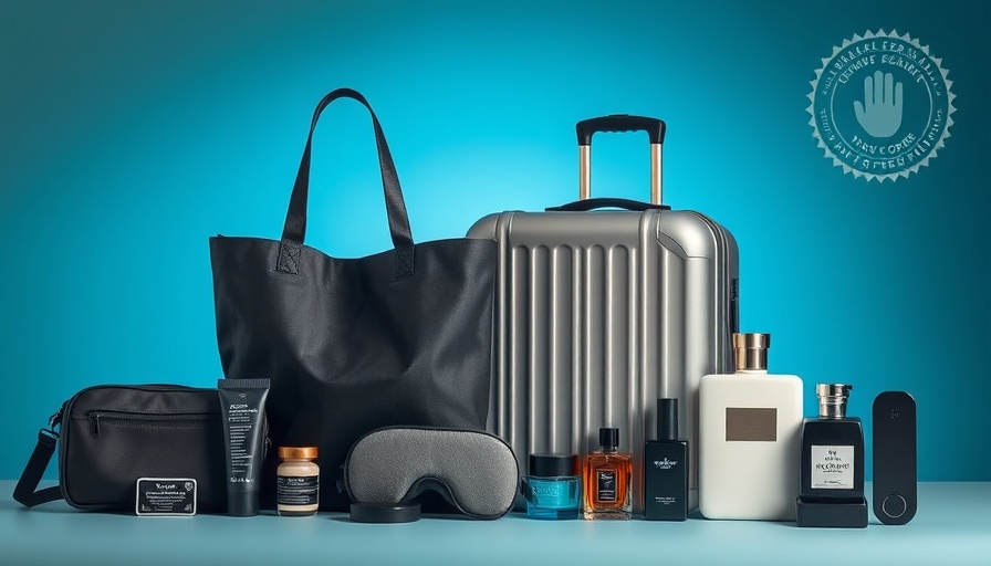 Assorted luxury travel products for 2025 awards