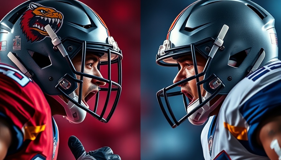 Super Bowl 2025 players in intense face-off.