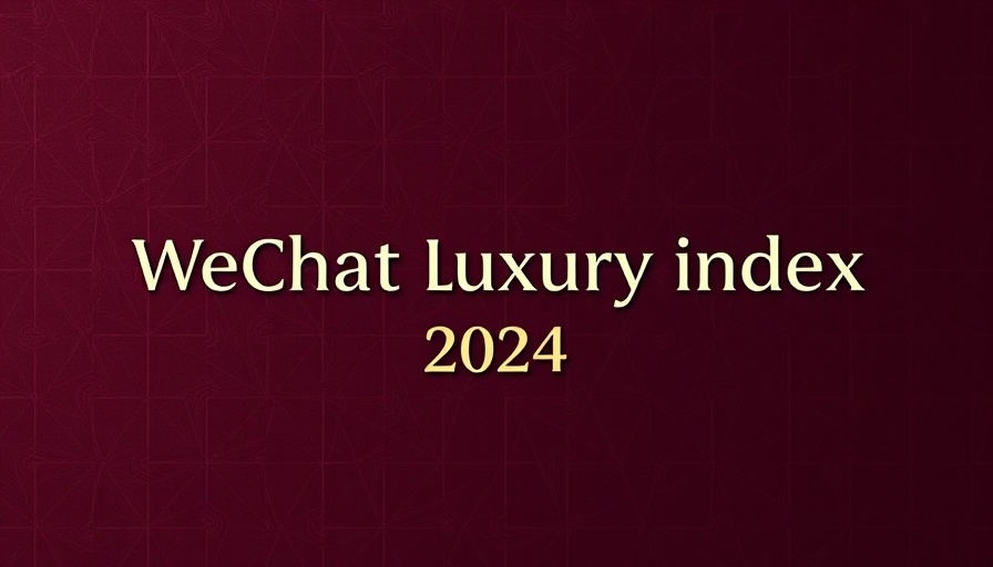 WeChat Luxury Index 2024 on a stylish dark maroon background.