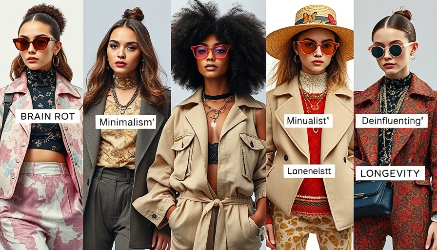 Collage of diverse fashion styles and terms, highlighting a fashion glossary concept.